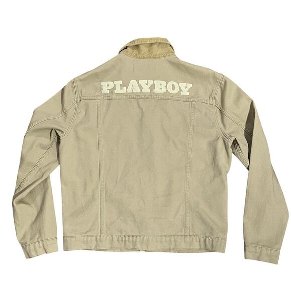 Playboy by Pacsun Mens Pumice Stone Denim Jacket Size Medium - Picture 9 of 14